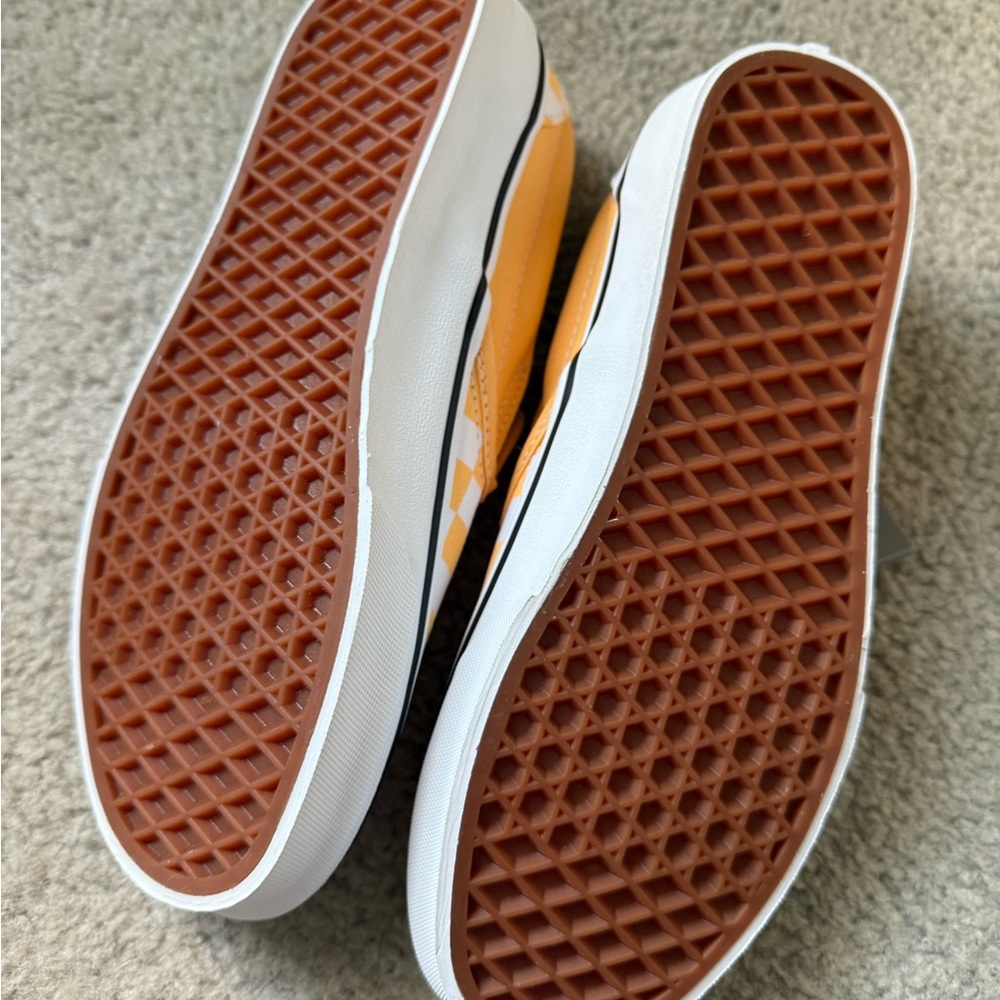Vans Slip-On Checkerboard Sneakers - Yellow & White - Picture 4 of 6